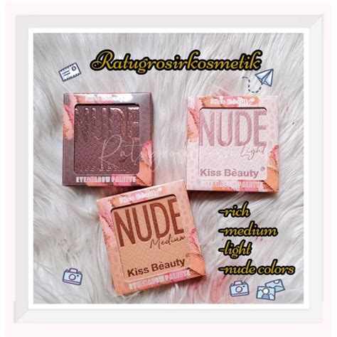 Jual Promo Eyeshadow Palette Nude Rich Medium Light Kiss Beauty No Shopee Indonesia