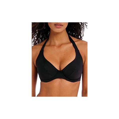 Freya Top Bikini Da Donna Standard Jewel Cove Con Ferretto Nero Tinta Unita F Stileo It