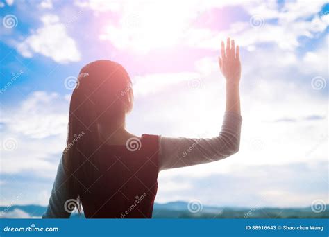 Woman Pray Pious Stock Image Image Of Belief Light 88916643