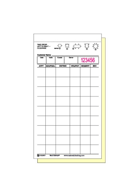 Restaurant Order Pads Duplicate Deals Shops Sys Jp