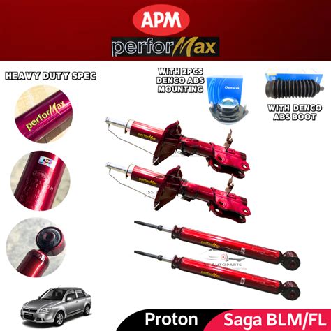 Apm Performax Proton Saga Blm Fl Heavy Duty Gas Sport Absorber Front