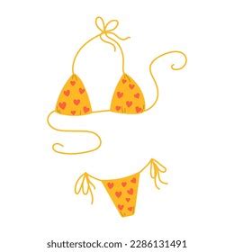 Female Fashion Bikini Flat Vector Isolated Stock Vector Royalty Free Shutterstock