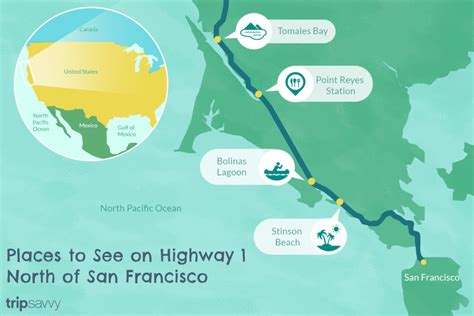 California Highway 1 Road Trip Map - Printable Maps