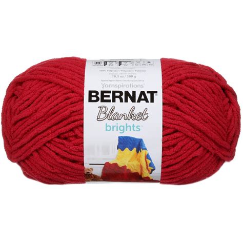 bernat blanket brights big ball yarn racecar red  hsn