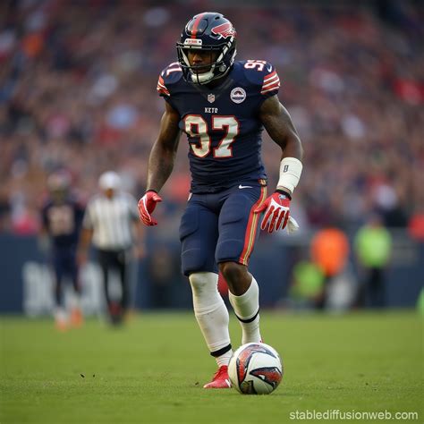 Gay Football Players Kissing On Sidelines Stable Diffusion Online