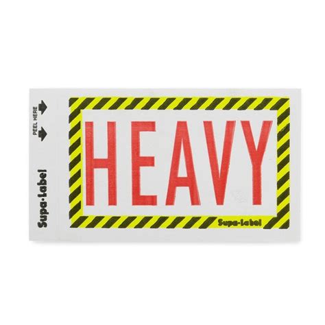 heavy parcel labels   pack orange  black mm  mm