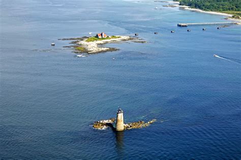 Whaleback Lighthouse in Kittery, nearest town, ME, United States