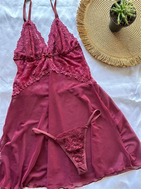 Camisola Roupa De Dormir Pijama Sensual Modinha Lingerie Feminina Lingerie Sensual Jpeg