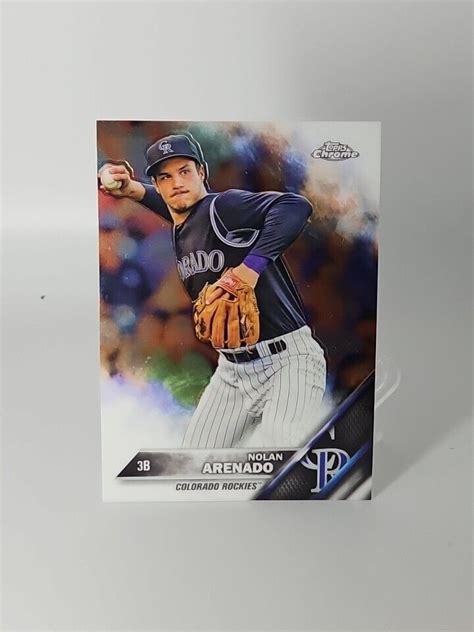 Topps Chrome Nolan Arenado Colorado Rockies Baseball Club Ebay