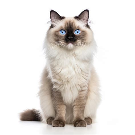 Premium AI Image | Balinese Cat On White Background