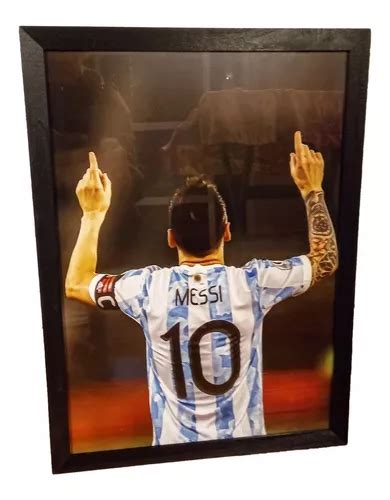 Cuadro De F Tbol Messi Selecci N Argentina X Cm En Venta En