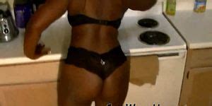 SENUAL SEX IN KITCHEN BY EBONY COUPLE Tnaflix