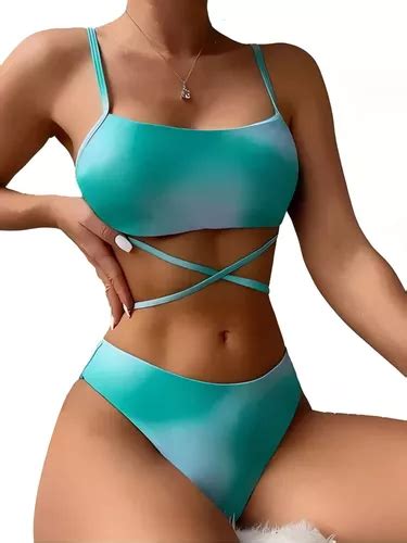 Traje De Ba O Bikini Sexy De Tres Piezas Para Mujer Mercadolibre