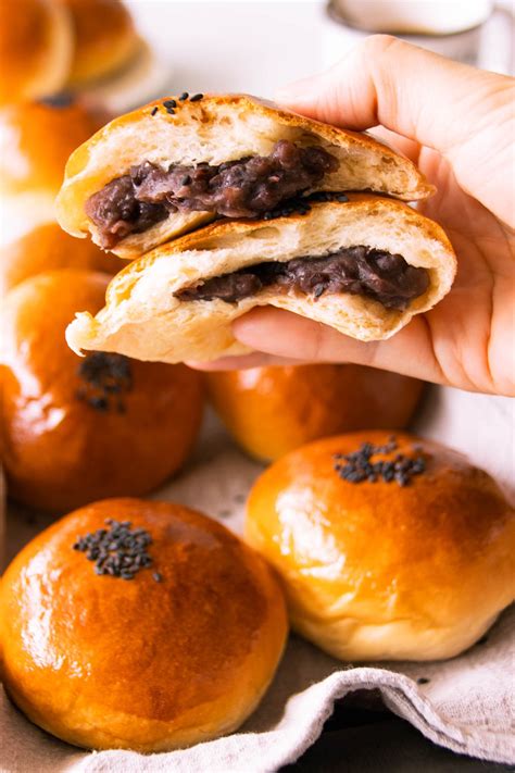 Anpan あんパン Japanese Red Bean Buns Foodelicacy