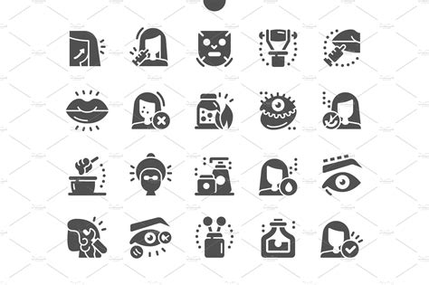 Cosmetology Icons Solid Icons Creative Market