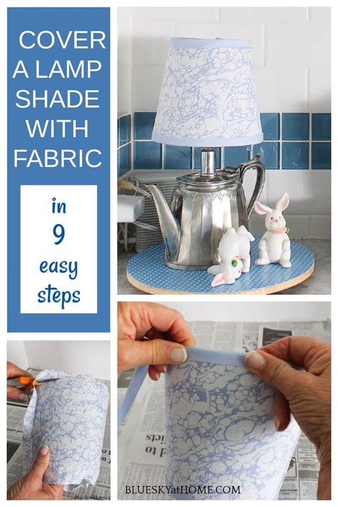 How To Cover A Lamp Shade With Fabric In Steps Artofit