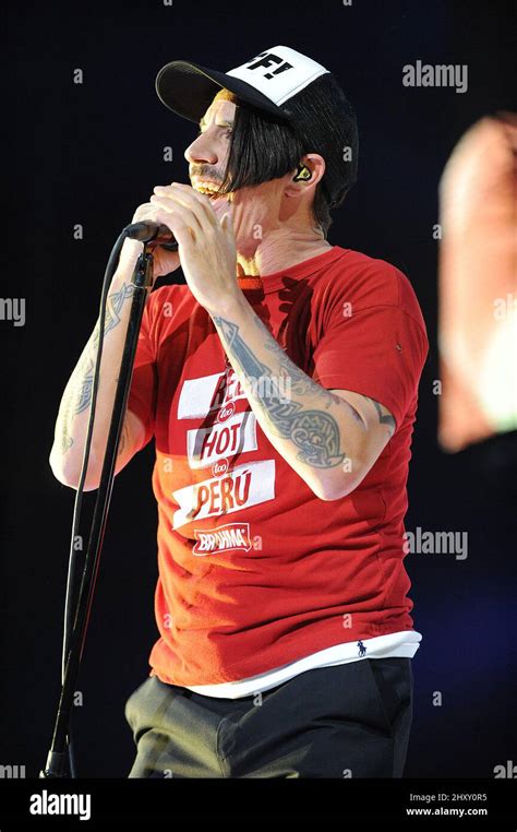 Anthony Kiedis Of The Red Hot Chili Peppers During Their Tour At