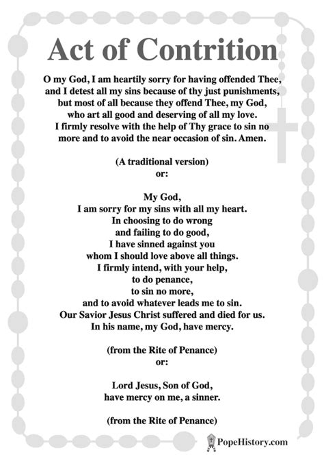 Act Of Contrition Laminated Prayer Card 58 Off