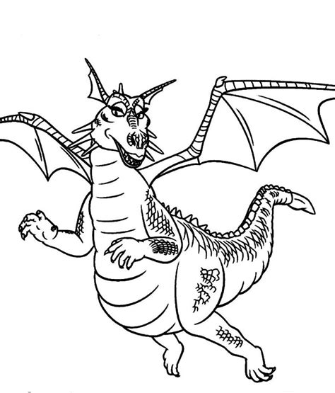 Dragon From Shrek Coloring Pages Shrek Coloring Pages Coloring The