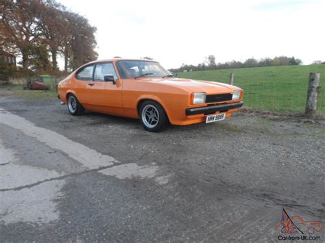 Ford Capri Mk2 30s 1977 R Reg Taxed And Tested Signal Orange Excellent