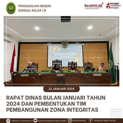 Rapat Dinas Bulan Januari Tahun Dan Pembentukan Tim Pembangunan