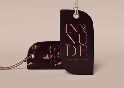 In The Nude Conceptual Lingerie Brand Identity Kit On Behance