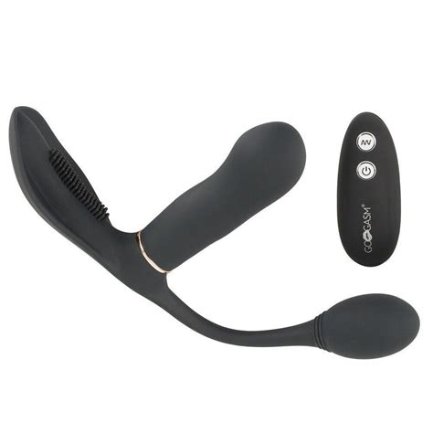 GoGasm Remote Controlled Pussy Ass Vibrator Black Sex Toy HotMovies