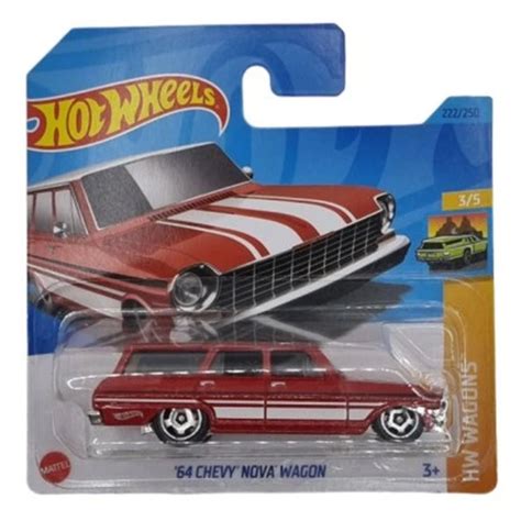 Игрушечная машинка Hot Wheels коллекция HW WAGONS модель CHEVY NOVA WAGON масштаб