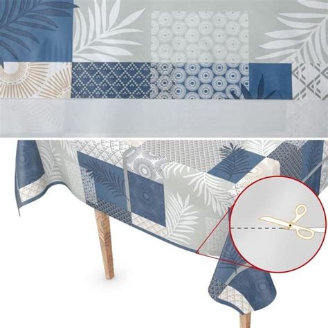 Nappe En Toile Cir E Lavable Au M Tre Sans Pvc Bord Coup Camille