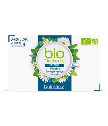 Nutrisanté Bio Infusions Détente x 20 Pas Cher Sommeil Stress