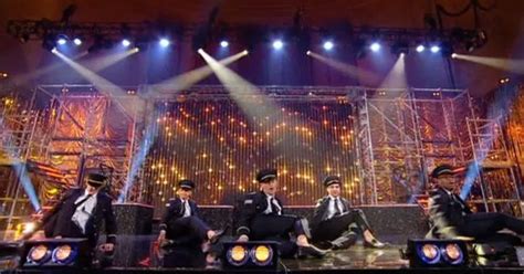 The Real Full Monty Lads Get Hot And Steamy As They Perform Their Strip Routine LIVE On TV