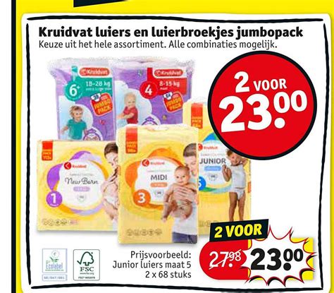 Kruidvat Luiers En Luierbroekjes Jumbopack Aanbieding Bij Kruidvat