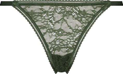 Hunkemöller Dames Lingerie Hoog uitgesneden brazilian Lyla Groen