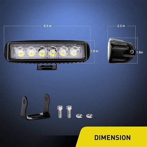 Car Spotlight Bar Waterproof Spotlight Car Led Light Slim Driving