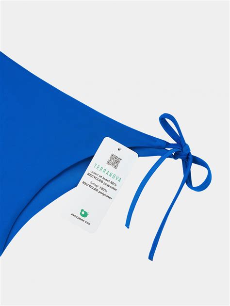 Bluette Sport Plain Coloured Brazilian Bikini Briefs With Ties Buy Online Terranova