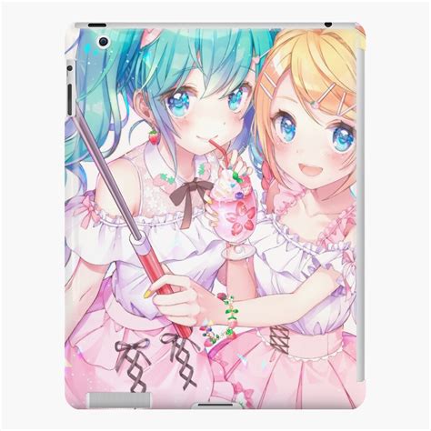 Sexy Kagamine Rin Hatsune Miku Waifu Kawaii Hot Vocaloid Lewd Anime Girl Lolita IPad Case