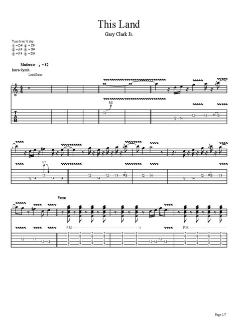 Gary Clark Jr This Land Chords Tabs Garyclarkjr