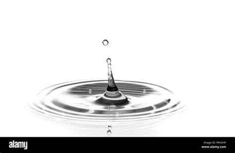 Water Surface With Droplets Stock Photo Alamy
