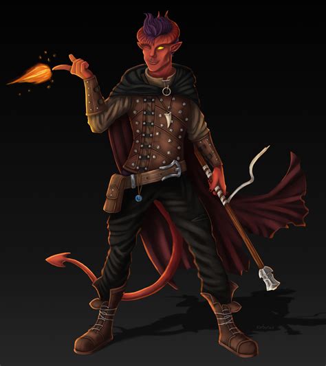 Art Tiefling Sorcerer Rdnd