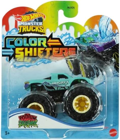 Amazon Hot Wheels 2022 Monster Trucks Podium Crasher Color