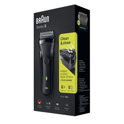 Электробритва Braun Series 3 300s Black купить в официальном магазине Braun