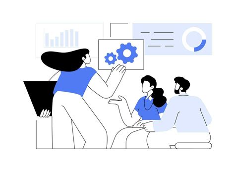 Business Operations Management Isolated Cartoon Vector Illustrations