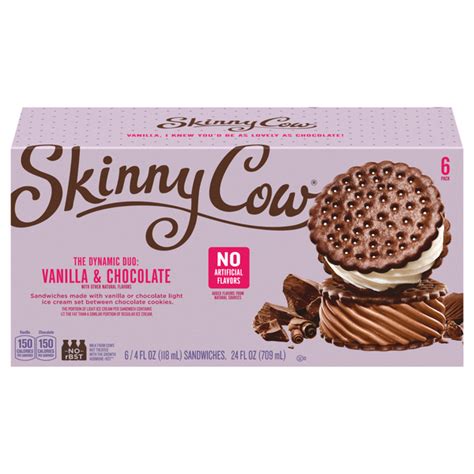 Save on Skinny Cow Ice Cream Sandwiches Vanilla & Chocolate Low Fat - 6 ...