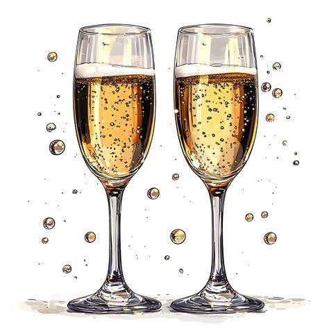 Premium Photo Elegant Champagne Flute Celebration Toast Bubbles