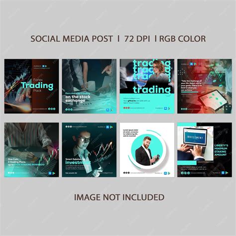 Crypto trading instagram post templates | Premium PSD