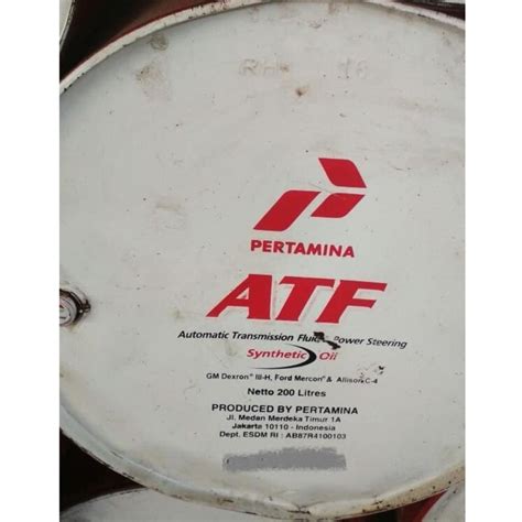 Jual OLI PERTAMINA ATF DRUM 200L Shopee Indonesia