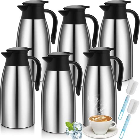 Amazon Pcs Coffee Carafes For Keeping Hot Oz Insulated Stainless Steel Thermal Coffee