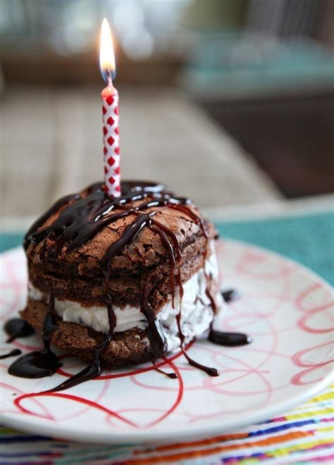 Mini Stacked Ice Cream Birthday Cakes The Speckled Palate