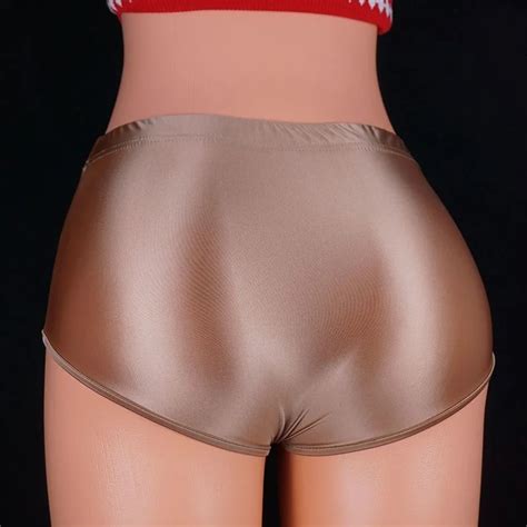 Sexy Vrouwen Glanzende Ultra Dunne Ondergoed Slip Onderbroek Doorzichtige Grote Maat Lingerie