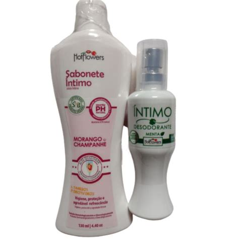 sabonete íntimo e desodorante intimo Hot flowers Shopee Brasil